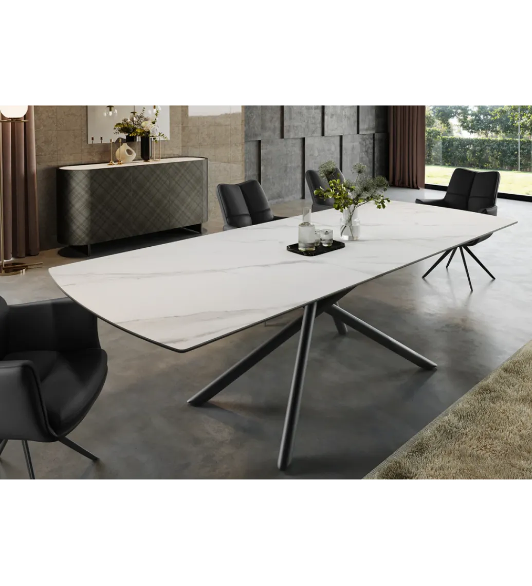 Invicta Interior Stół rozkładany MIKADO 180 do 230 cm blat ceramika
