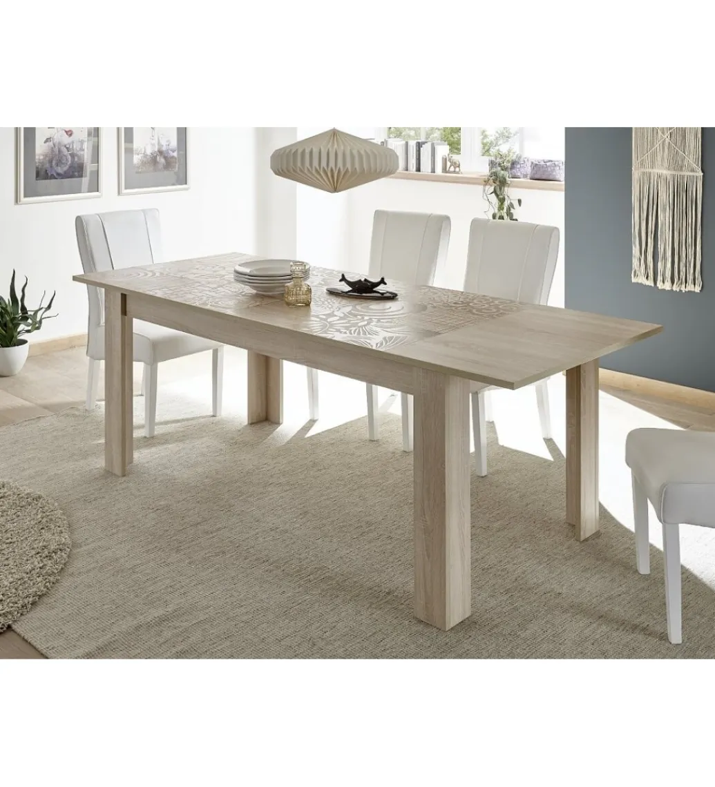 MCA Linia Włoska Stół rozkładany MIRO 137 cm - 185 cm dąb sonoma