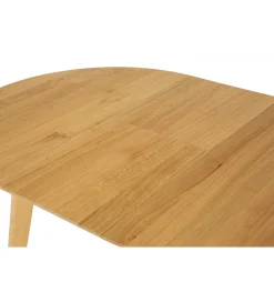 POLSKI DESIGN Stół  rozkładany MONEZ 100 cm - 137 cm drewno dąb