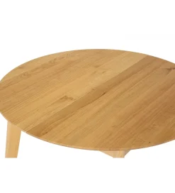 POLSKI DESIGN Stół  rozkładany MONEZ 100 cm - 137 cm drewno dąb