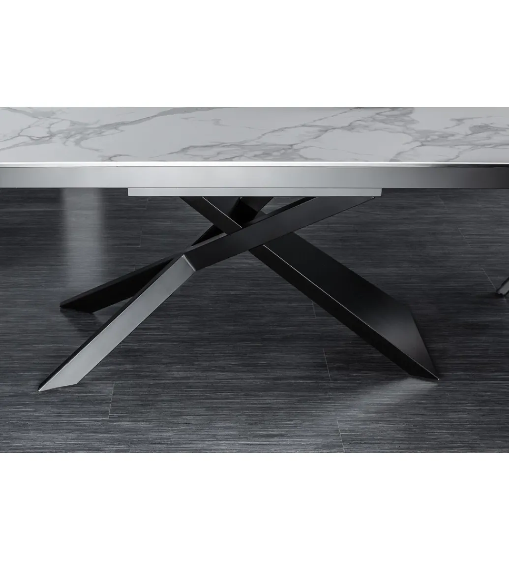 Invicta Interior Stół rozkładany ONTARIO Euphoria 180 cm - 220 cm - 260 cm ceramika w optyce marmuru