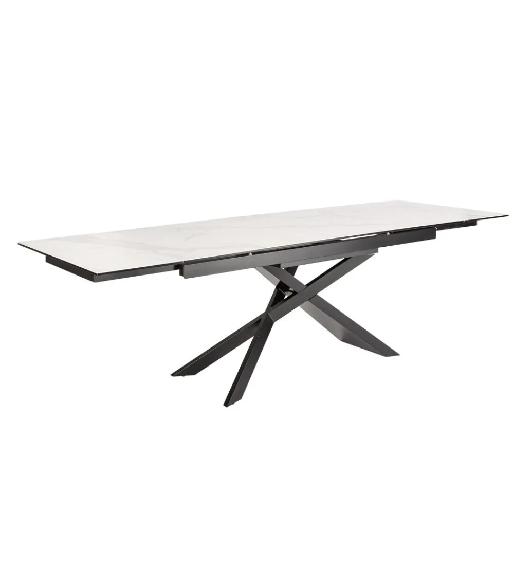 Invicta Interior Stół rozkładany ONTARIO Euphoria 180 cm - 220 cm - 260 cm ceramika w optyce marmuru