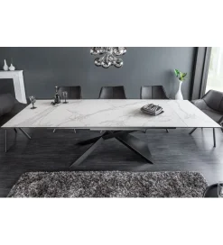 Invicta Interior Stół rozkładany ONTARIO Euphoria 180 cm - 220 cm - 260 cm ceramika w optyce marmuru