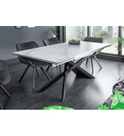 Invicta Interior Stół rozkładany ONTARIO Euphoria 180 cm - 220 cm - 260 cm ceramika w optyce marmuru