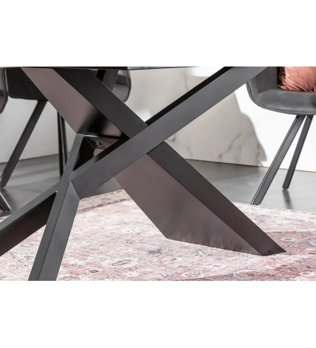 Invicta Interior Stół Rozkładany ONTARIO Euphoria 180 Cm - 220 Cm - 260 Cm ceramika antracytowy Lava