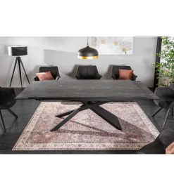 Invicta Interior Stół Rozkładany ONTARIO Euphoria 180 Cm - 220 Cm - 260 Cm ceramika antracytowy Lava