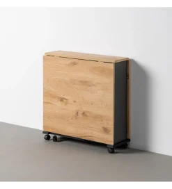 Zona-Design Stół rozkładany PIBEGAR 148 cm naturalny czarny