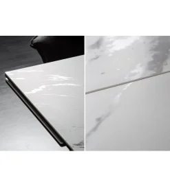 Invicta Interior Stół rozkładany PLATON Prometheus 180 cm - 260 cm ceramika w optyce marmuru