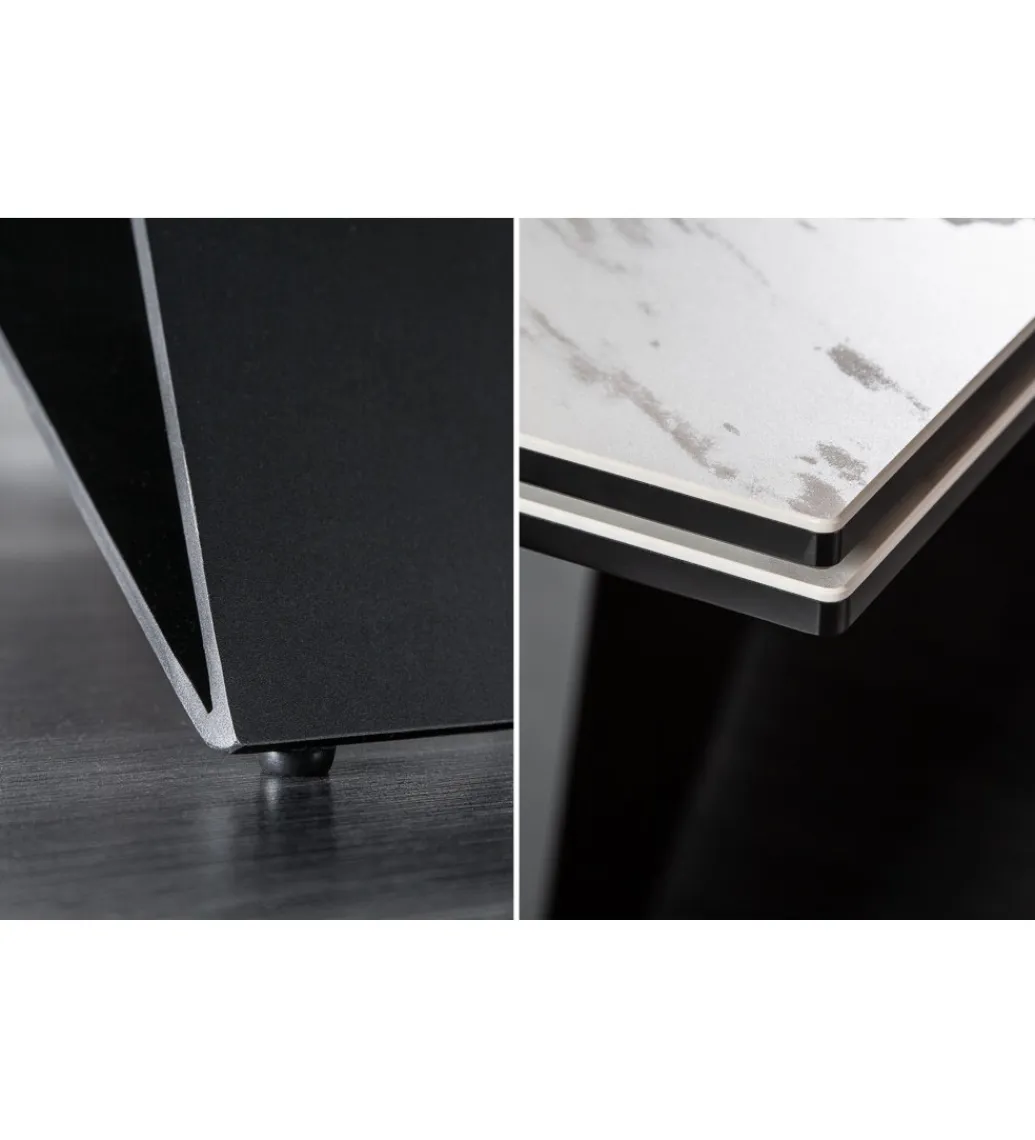 Invicta Interior Stół rozkładany PLATON Prometheus 180 cm - 260 cm ceramika w optyce marmuru