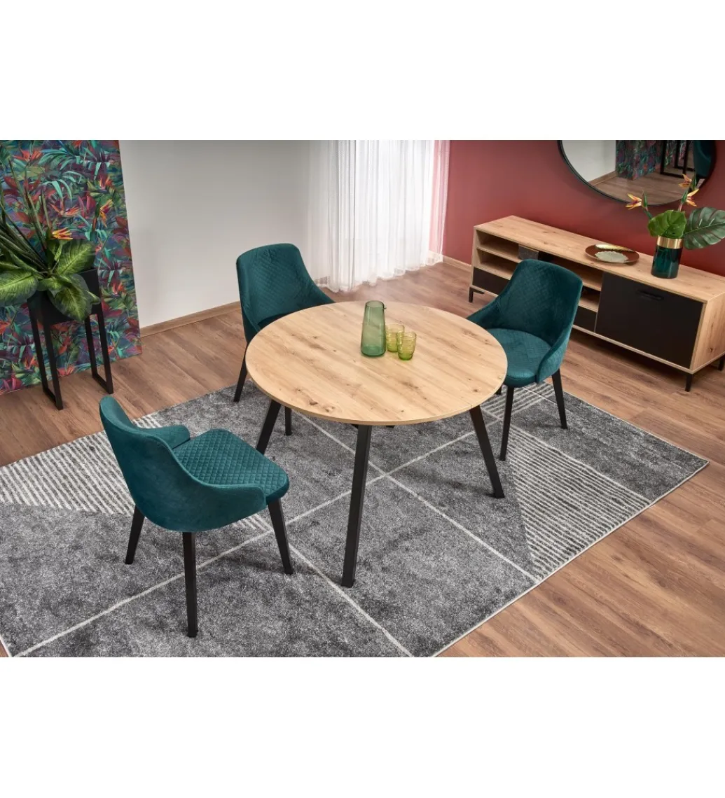 Halmar Stół rozkładany RUBEN 102 cm - 142 cm w kolorze dąb artisan