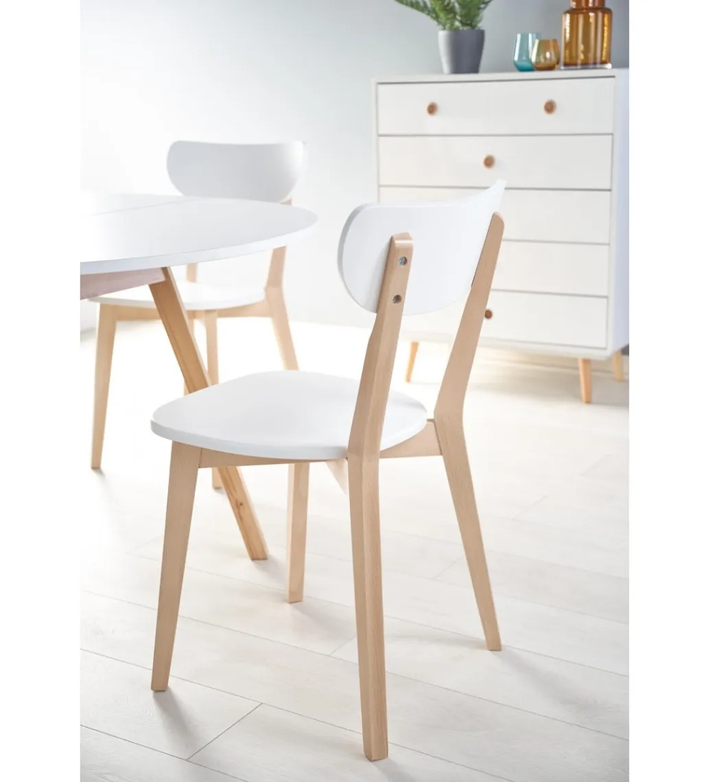 Halmar Stół rozkładany RUBEN 102 cm - 142 cm w kolorze białym