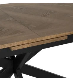 Zona-Design Stół rozkładany TAREMOTO od 160 do 200 cm naturalny czarny