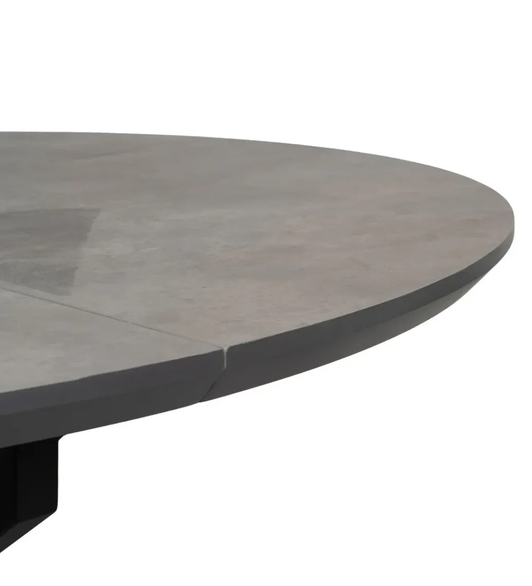 Zona-Design Stół rozkładany TURAMON 120 cm szary czarny