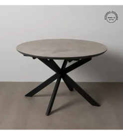 Zona-Design Stół rozkładany TURAMON 120 cm szary czarny