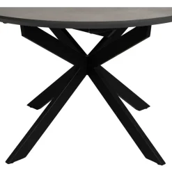 Zona-Design Stół rozkładany TURAMON 120 cm szary czarny