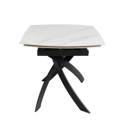 KDesign Stół rozkładany TWIST od 120 do 180 cm ceramika w optyce kamienia
