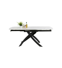KDesign Stół rozkładany TWIST od 120 do 180 cm ceramika w optyce kamienia