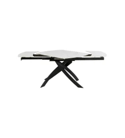 KDesign Stół rozkładany TWIST od 120 do 180 cm ceramika w optyce kamienia