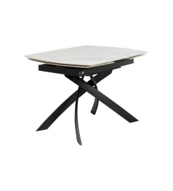 KDesign Stół rozkładany TWIST od 120 do 180 cm ceramika w optyce kamienia