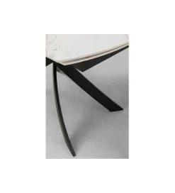 KDesign Stół rozkładany TWIST od 120 do 180 cm ceramika w optyce kamienia