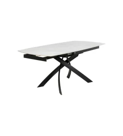 KDesign Stół rozkładany TWIST od 120 do 180 cm ceramika w optyce kamienia