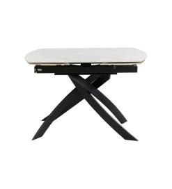 KDesign Stół rozkładany TWIST od 120 do 180 cm ceramika w optyce kamienia
