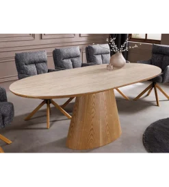 Invicta Interior Stół rozkładany UNIQUE od 160 do 200 cm naturalny blat ceramika