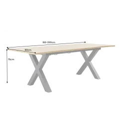 Invicta Interior Stół rozkładany WILD 160 cm do 200 cm naturalny outlet