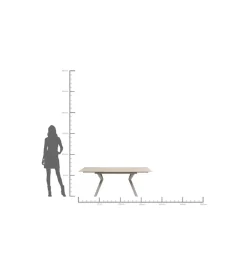 KARE Stół rozkładany XENIA od 140 do 200 cm naturalny