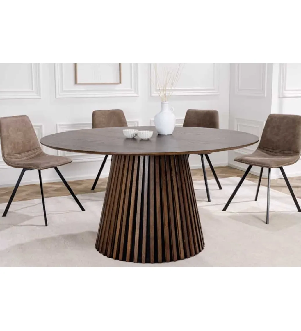 Invicta Interior Stół SANZA 140 cm w optyce dąb ciemny