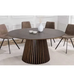 Invicta Interior Stół SANZA 140 cm w optyce dąb ciemny
