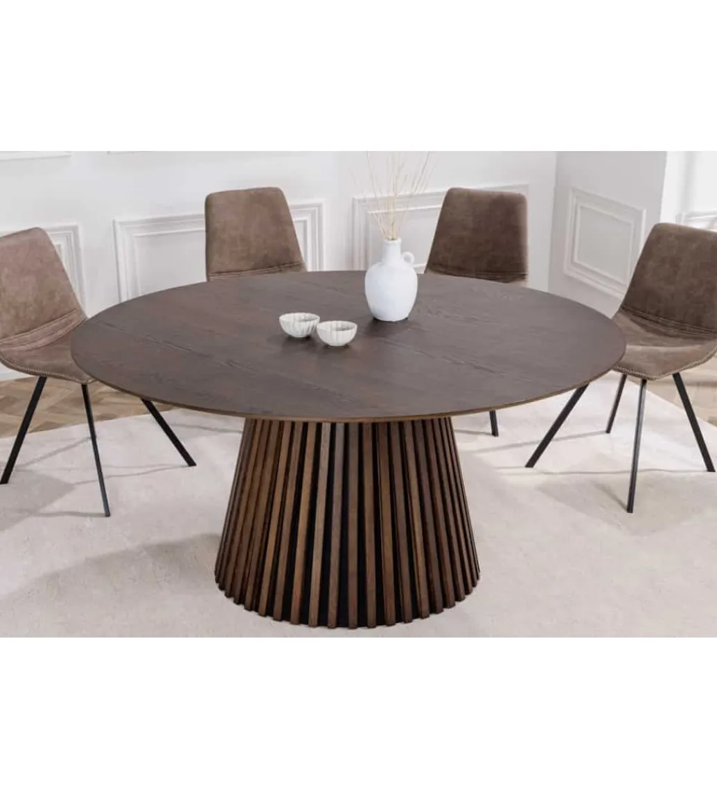 Invicta Interior Stół SANZA 140 cm w optyce dąb ciemny