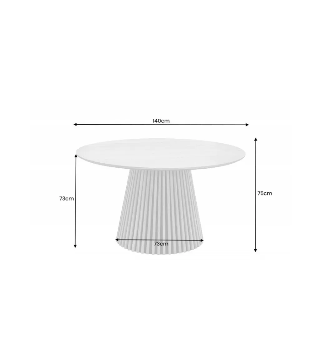Invicta Interior Stół SANZA 140 cm w optyce dębu