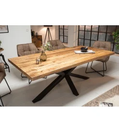 Invicta Interior Stół SPIDER Galaxy 180 cm drewno Mango na nogach pająk krzyżak