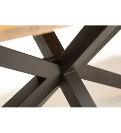 Invicta Interior Stół SPIDER Galaxy 180 cm drewno Mango na nogach pająk krzyżak