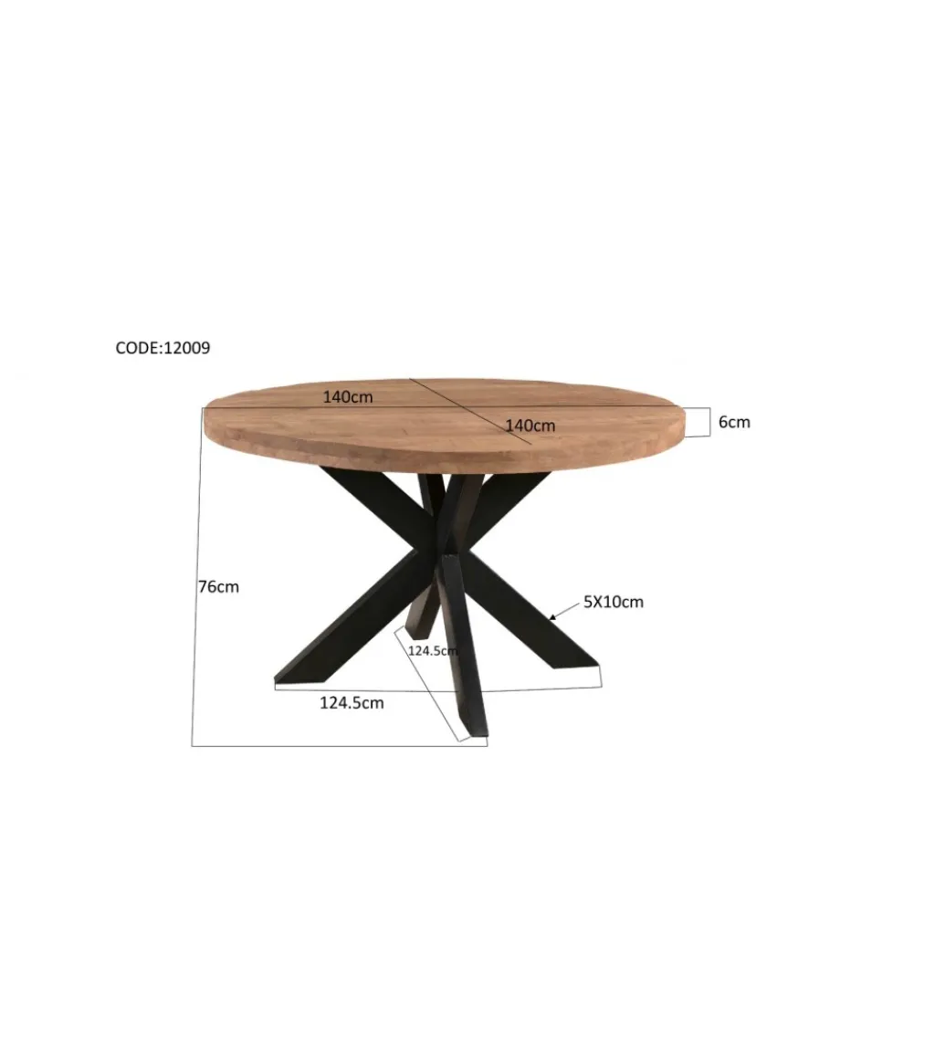 LF-Design Stół STUDY 120 cm drewno mango