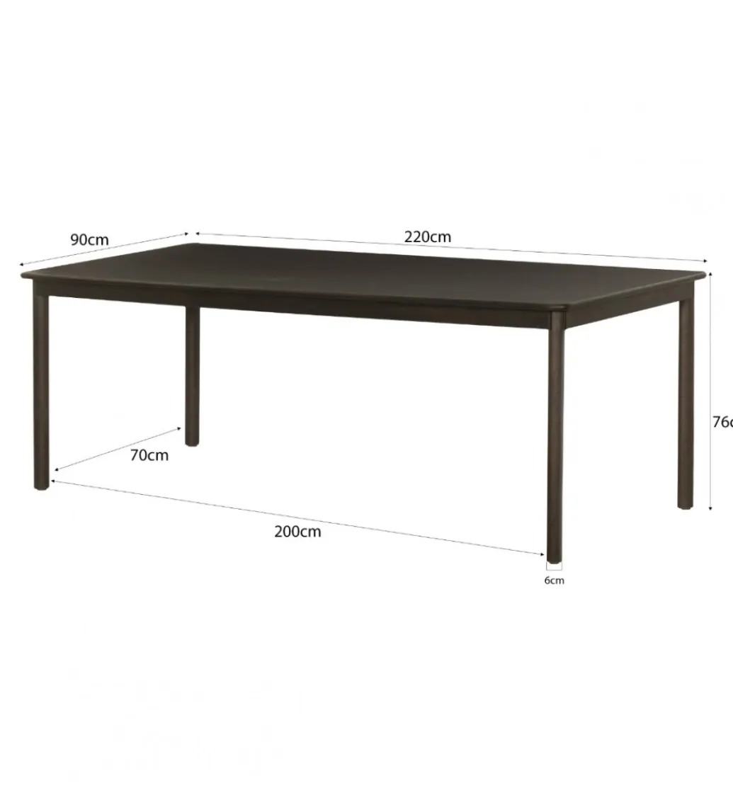 LF-Design Stół TOBAGO 220 cm czarny
