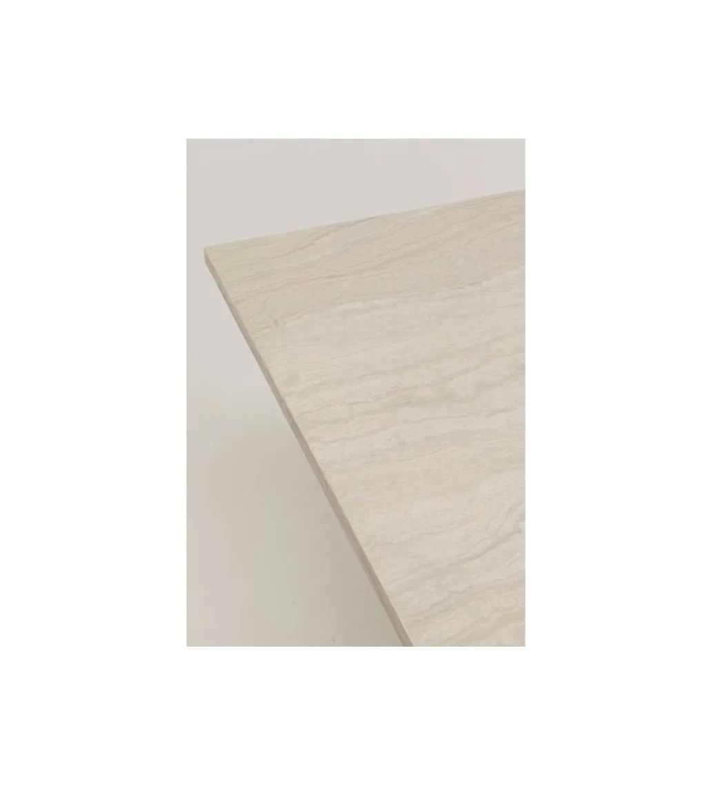 KARE Stół TRAVERTINO 160 x 90 cm naturalny beżowy