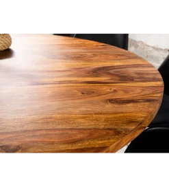 Invicta Interior Stół TRES CHIC 140 cm drewno sheesham naturalny