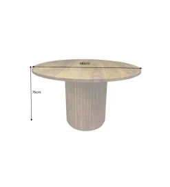 Invicta Interior Stół TRES CHIC 120 cm drewno sheesham naturalny