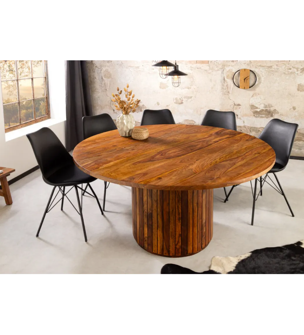 Invicta Interior Stół TRES CHIC 120 cm drewno sheesham naturalny