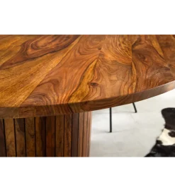 Invicta Interior Stół TRES CHIC 120 cm drewno sheesham naturalny