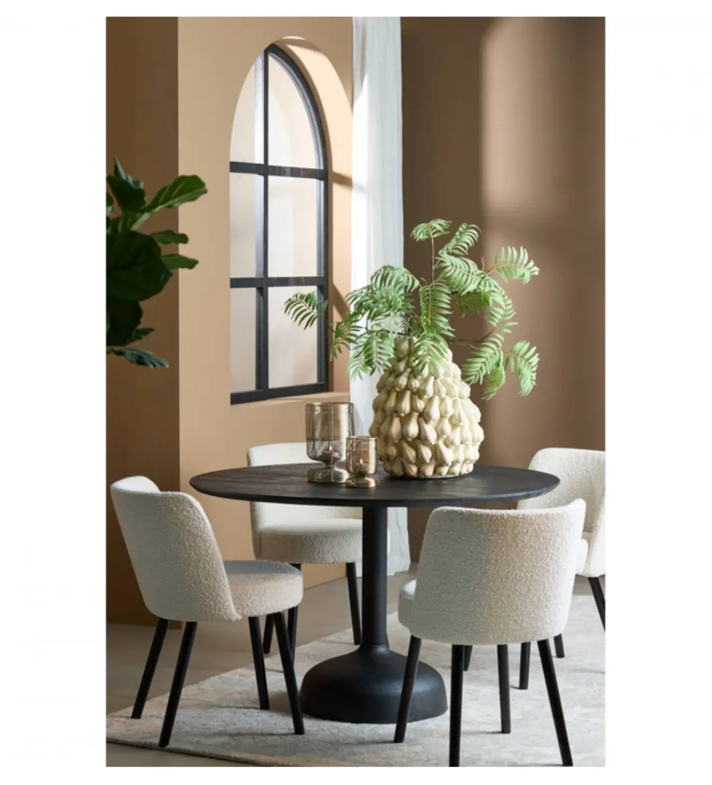 L&L Stół TUNJA 120 cm czarny