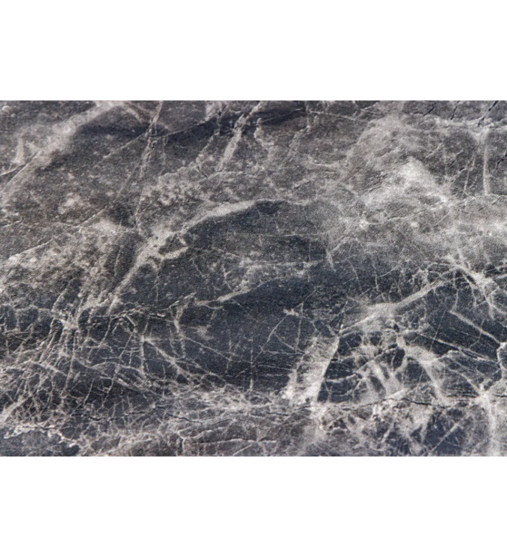 Invicta Interior Stół UNIQUE 120 cm okrągły ceramiczny blat efekt czarny marmur