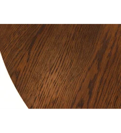 Invicta Interior Stół VALHALLA WOOD okrągły 120-160-200cm rozkładany dąb ciemny
