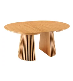 Invicta Interior Stół VALHALLA WOOD okrągły 120-160-200cm rozkładany dąb naturalny