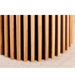 Invicta Interior Stół VALHALLA WOOD okrągły 120-160-200cm rozkładany dąb naturalny
