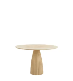 L&L Stół VEGLIA 120 cm piaskowy mat jasny brązowy