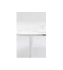 KARE Stół VENETO 110 cm marmur biały