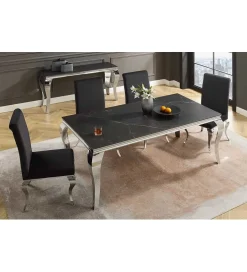 Invicta Interior Stół VENETO Modern Barock 180 cm w optyce czarnego marmuru